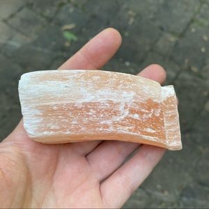 Peach Selenite (Satin Spar) Crystal Gemstone
